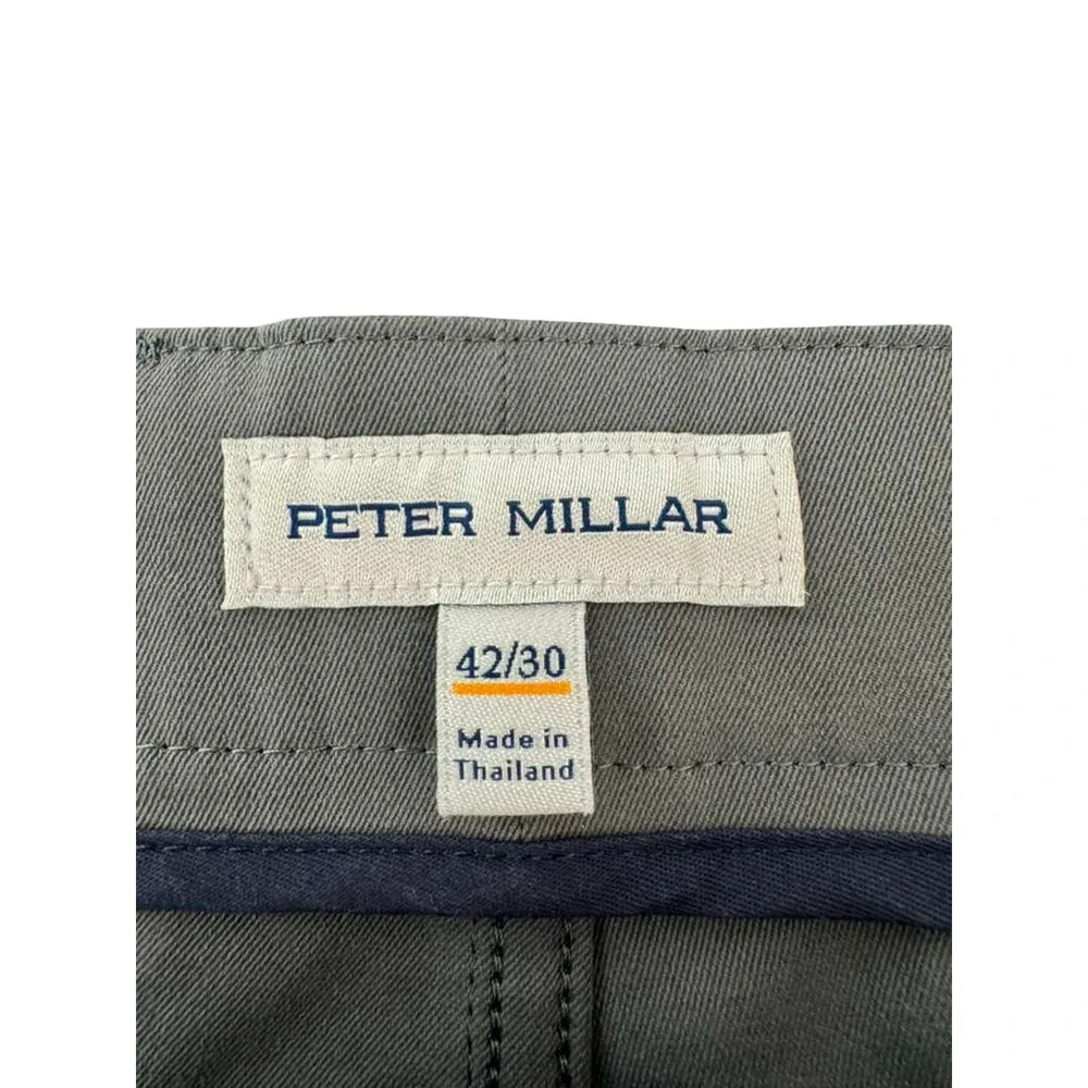 Peter Millar Mens Solid Grau eb66 Classic Fit 2 Way Stretch Pants Casual 42x30